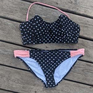 Adore Me Polka Dot Longline Bikini